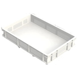 Caterserve Uk Pizza Dough Tray 600 x 400 x 100H Perforated Sides Solid Base