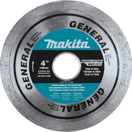 Makita A-95065 4" Diamond Blade, Continuous Rim, General Purpose