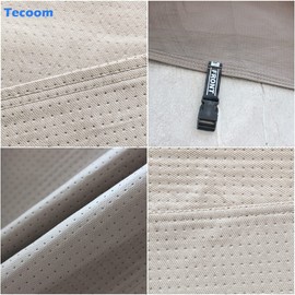 Tecoom Thick Shell Super Breathable-Waterproof Windproof Snow Sun Rain UV Protective Outdoor All Weather SUV Car Cover Fit 191-205 inches SUV
