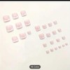 24 Pcs Glossy Toe Nails Press On Nails False Nails