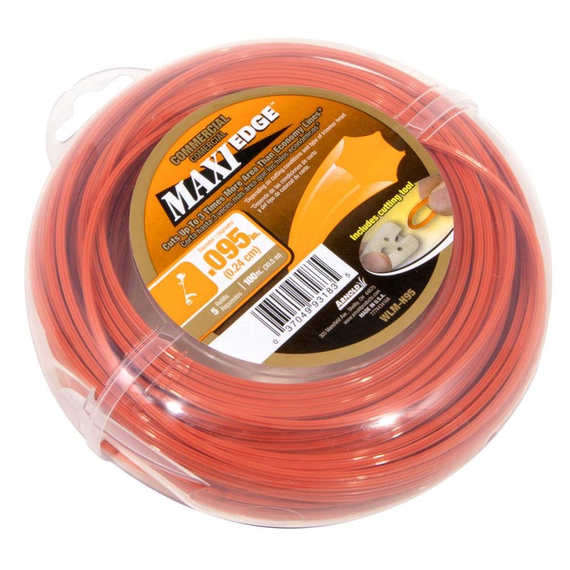 Arnold Maxi Edge .095-Inch x 100-Foot Commercial Trimmer Line