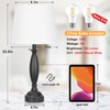 White Lamps for Bedrooms Set of 2 - Touch Control