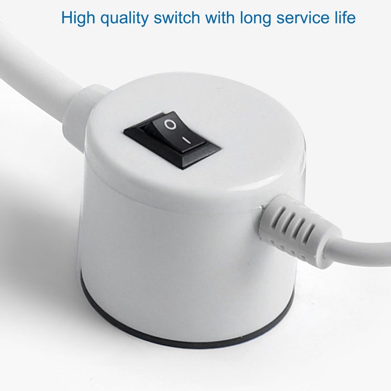 Sewing Machine Light Adsorbable 360° Rotating Gooseneck Silicone Portable Green