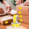 Yellow 1 Inch Round Color Coding Dot Labels, 10 Rolls