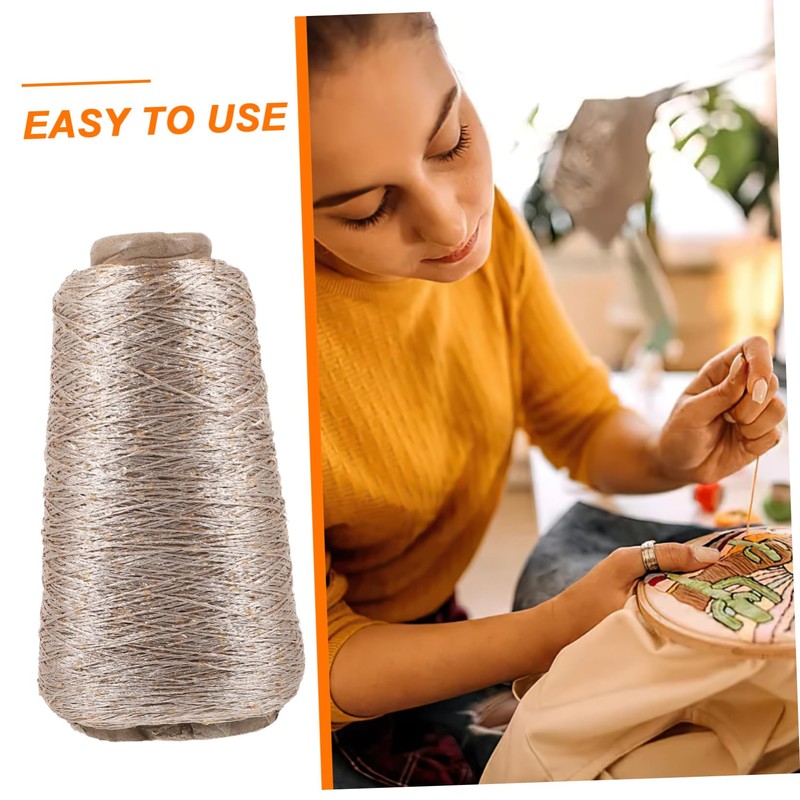 SEWACC 100g Sparkly Glitter Cotton Yarn Thread Set Yarn Balls