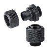 ASHATA Water Cooling Compression Fitting 2PCS G1/4 Thread Flexible Tube