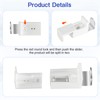 Pack of 8 Clamping Brackets Attachment Clamp Support Roller Blind
