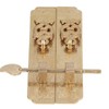 Cabinet Faceplate Brass Material Elegant Retro Botanical Pattern Decorative Chinese