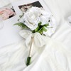 DIYDOFUN Wedding Bouquet for Bride - Premade Simple Artificial Roses