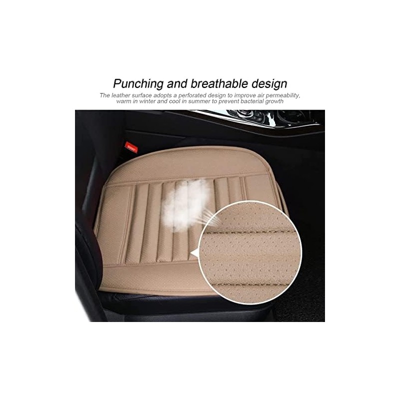 Funda Universal para Asiento de Coche, de Piel, Antideslizante, Suave,