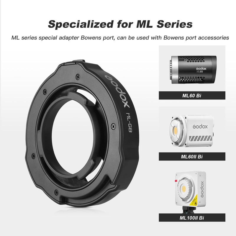 Godox ML-GB GODOX Mount to Bowens Mount Adapter for GODOX