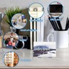 15Pcs Clear Plastic Display Stand, Two Part Adjustable Clear Acrylic