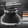 VIALIA Flexible Reducing Sleeve, Diameter 135 x 110 mm, PVC
