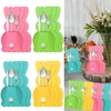 12 Pcs Easter Bunny Utensil Cutlery Holders Bunny Rabbit Shape