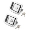 QWORK Travel Trailer Lock, 2 Pack, Stainless Steel Flush Mount