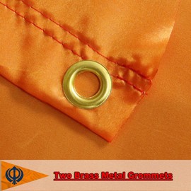 Sikh Religion Flag 3x5 Flag silk/satin Fabric -Sikhism Sikhs Khanda Flags Tapestry Banner House Decoration Yard Garden Gift Banner