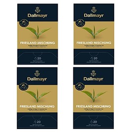 4 x Dallmayr Black Tea Friesland Mix 20 Pyramids x 2.5 g