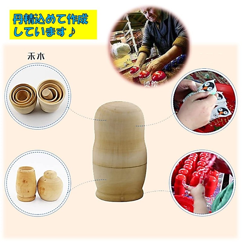 ST TS Matryoshka Matryoshka Dolls Handmade Nordic Style Animal Traditional