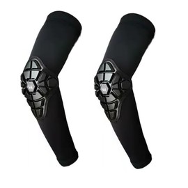 Coderas Deportivas Mangas Protectoras Elásticas Motociclista Patinaje Ciclismo Bmx Patineta Unisex (NEGRO, M)