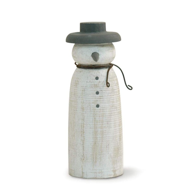 East of India Wooden Christmas Snowman