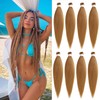 Xtrend 8 Packs Pre Stretched Braiding Hair Extension Yaki Texture