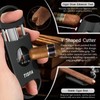 TISFA Cigar Humidor Set Travel Humidor for 5 Cigars Includes