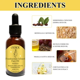 Frankincense Oil Organic Frankincense Oil for Skin Frankincense Oil for Face Frankincense Oil Organic Natural Anti-Ageing Serum Moisturising Serum Natural Skincare Hydrates Skin Moisturising (30 ml x