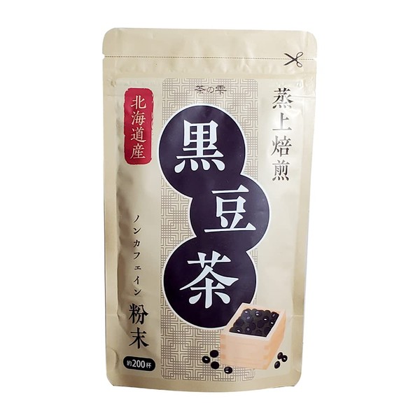 LOHAStyle Black Bean Tea Powder, Made in Hokkaido, 3.5 oz (100 g) (Approx. 200 Cups), Easy Powder, Just Dissolve Quickly, Even on Busy Mornings