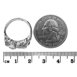 Twins Jewelry Sterling Silver .925 Nugget 9 Ring!!