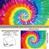 Bolsome Colorful Tie Dye Wrapping Paper Rainbow Gift Wrap Paper