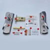Hardbase Hardware Door Knob Toilet Indoor Bathroom Lever Handle Without