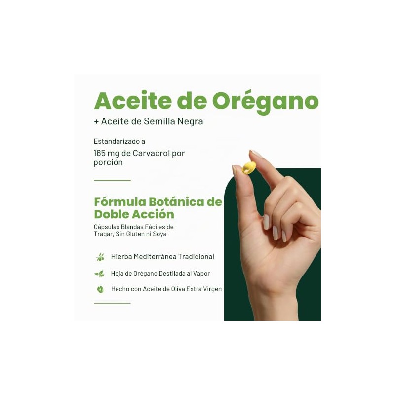 Micro Ingredients Aceite de orégano con aceite de semilla negra,