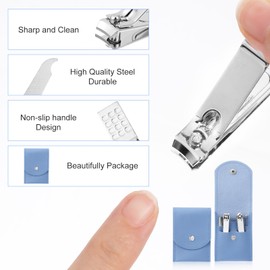 PercyEffie 20 Sets Manicure Set nail clipper kit Stainless Steel fingernail clipper set 4in1 manicure kit for gift set beauty Stainless Steel Pedicure Kit Pedicure Tools with Travel Case Men Women