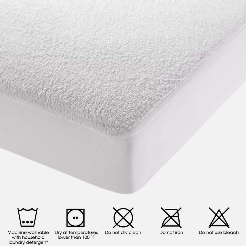 Olivia Rocco Extra Deep Waterproof Terry Towel Mattress Protector Topper
