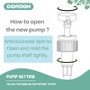 DIDROOM Shampoo Dispenser - Refillable Shampoo and Conditioner Bottles (Clear,