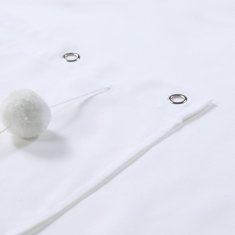 MVSUTA Pom Pom Modern White Boho Waterproof Polyester Fabric Tassel