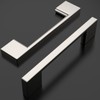 Amerdeco 10 Pack Brushed Satin Nickel Cabinet Pulls 3-3/4 Inch(96MM)