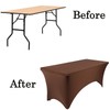 Tablecloths Stretchy Breathable Washable Lightweight Table Cover for Salon Party