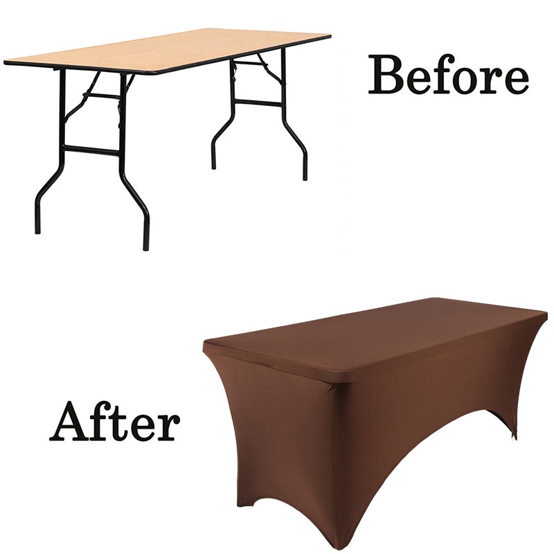 Tablecloths Stretchy Breathable Washable Lightweight Table Cover for Salon Party