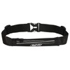 Schreuders Sport Unisex's 21PA Waistbelt with Expandable Bag, Black/Silver, One