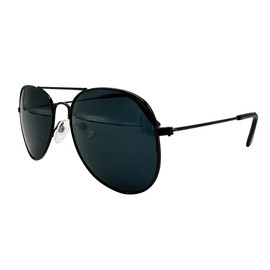 Mustavo Adult Black Pilot Sunglasses Metal Frame Mens Womens Unised Eyewear UV400 Dark Tint Lense Classic Designer Style