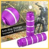 BULLSPANN 4pcs Aluminum Alloy Rear Foot Pegs Footrest Universal Purple