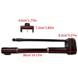 Miayaya Phone Holder Desk Bed 360 Adjustable Clamp Clip Upgraded Stable Clip Flexible Leather Wrapped Arm Applicable to Desk Headboard Bed Bedside Table.