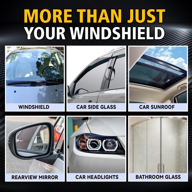 Ceramic Rain Repellant Windshield, Glass Coating Spray, Hydrophobic Protective Formula,