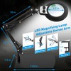 KIRKAS 10X Magnifying Glass with Light and Stand, 2-in-1 Any