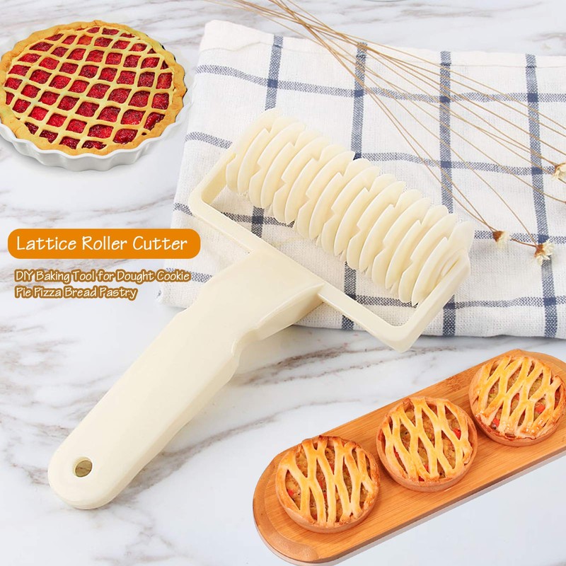 Lattice Roller Cutter, Pie Pizza Cookie Dough Roller Lattice Household