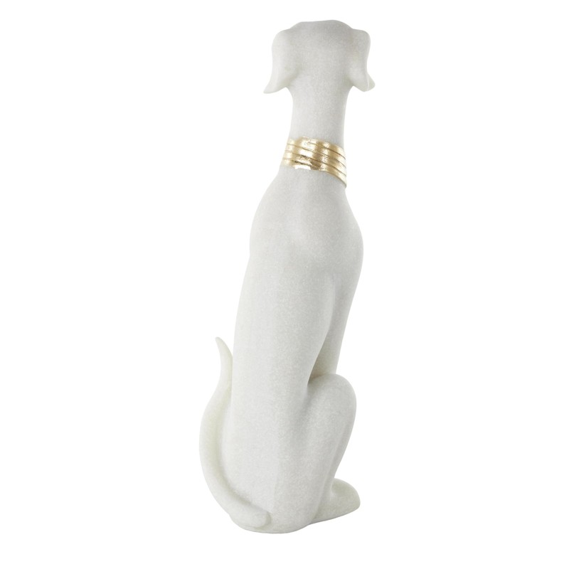 Deco 79 Polystone Dog Decorative Sculpture Sitting Home Decor Statue