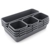 JJoexyfit 8 Pack Desk Drawer Organisers, Interlocking Drawer Dividers with