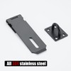 JQK Door Hasp Latch Lock, 5 Inch 304 Stainless Steel