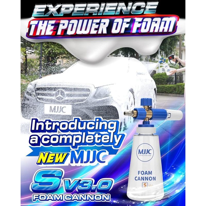 MJJC Foam Cannon S V3.0 (Thicker Snow Foam Technology) with